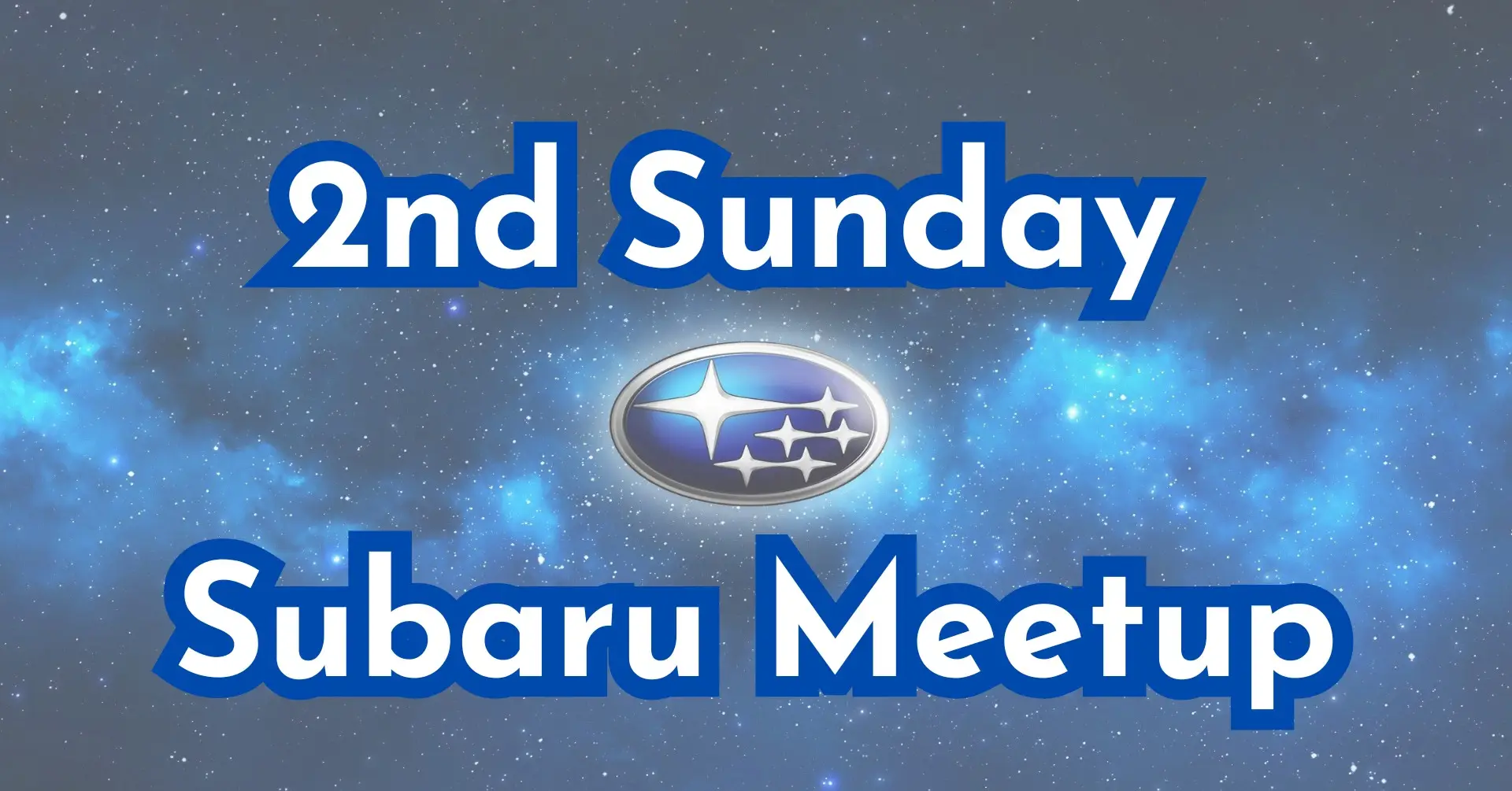 2nd Sunday Subaru Meetup Promo. Event details: Every 2nd Sunday 4-6 PM at Intermission Beer Company, Brook Road. Subaru car, Subaru vehicle, Subaru logo, Subaru emblem, Subaru Outback, Subaru Forester, Subaru Impreza, Subaru WRX, Subaru BRZ, Subaru Crosstrek, Subaru Ascent